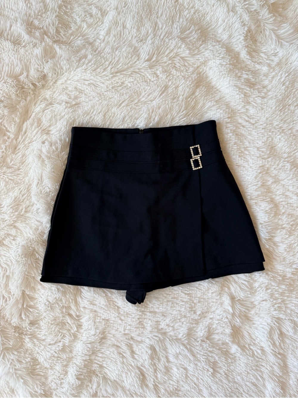 Daisy Black Women's Skort with Buckle Size S
